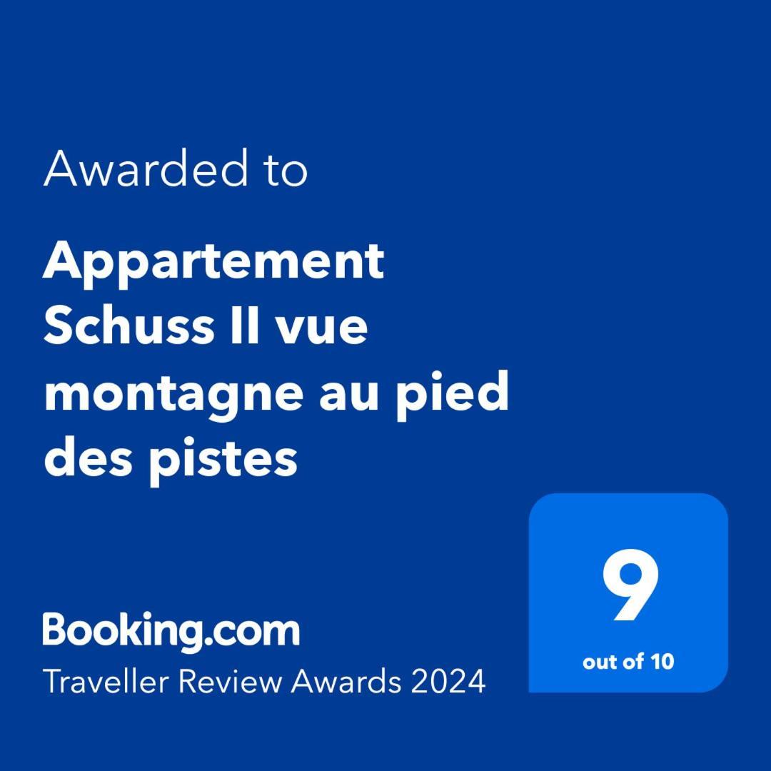 Appartement Schuss II Vue Montagne Au Pied Des Pistes Flumet Extérieur photo